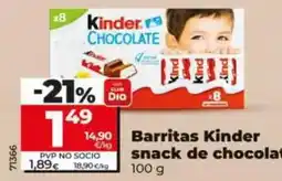 Dia Kinder - barritas snack de chocolate oferta