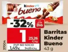 Dia Kinder - barritas bueno oferta