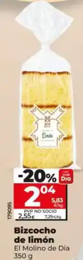 Dia El molino de dia - bizcocho de limón oferta