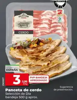 Dia Seleccion de dia - panceta de cerdo oferta