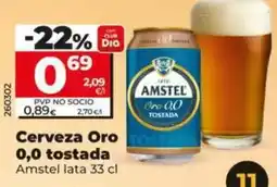 Dia Amstel - cerveza oro 0,0 tostada oferta