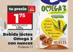 Dia Puleva - bebida láctea omega 3 con nueces oferta