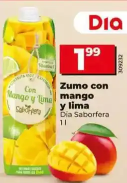 Dia Dia saborfera - zumo con mango y lima oferta