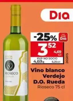 Dia Rioseco - vino blanco verdejo d.o. rueda oferta