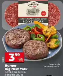 Dia Seleccion de dia - burger big new york oferta