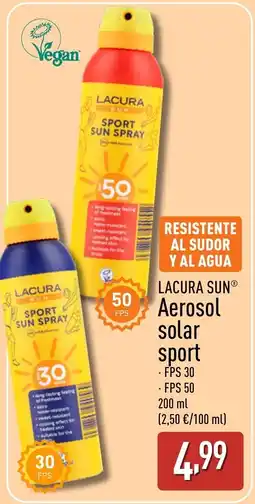 ALDI LACURA SUN Aerosol solar sport oferta