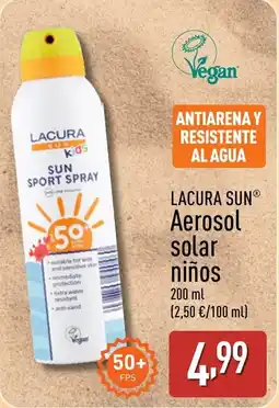 ALDI LACURA SUN Aerosol solar niños oferta