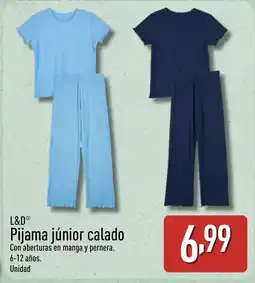 ALDI L&D Pijama júnior calado oferta