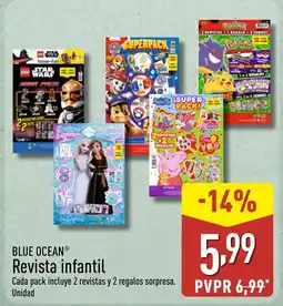 ALDI BLUE OCEAN Revista infantil oferta
