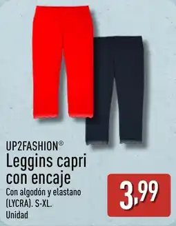 ALDI UP2FASHION Leggins capri con encaje oferta