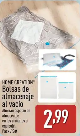 ALDI HOME CREATION Bolsas de almacenaje al vacío oferta