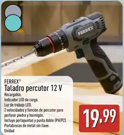 ALDI FERREX Taladro percutor 12 V oferta
