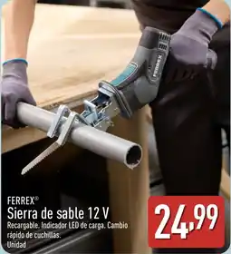 ALDI FERREX Sierra de sable 12 V oferta