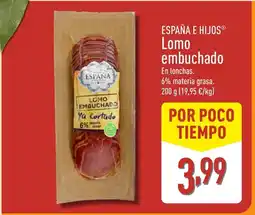 ALDI ESPAÑA E HIJOS Lomo embuchado oferta