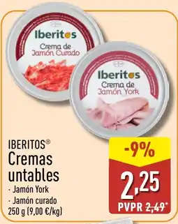 ALDI IBERITOS Cremas untables oferta