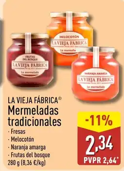 ALDI LA VIEJA FÁBRICA Mermeladas tradicionales oferta
