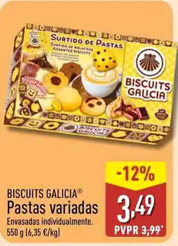 ALDI BISCUITS GALICIA Pastas variadas oferta