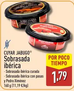 ALDI CUYAR JABUGO Sobrasada ibérica oferta