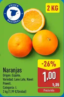 ALDI Naranjas oferta