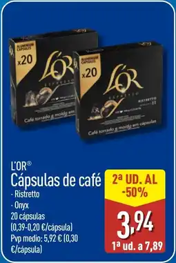 ALDI L'OR Cápsulas de café oferta