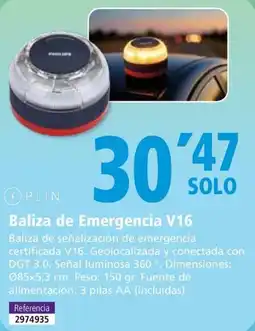 Folder Baliza de Emergencia V16 oferta
