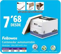 Folder FELLOWES Contenedor automontable oferta