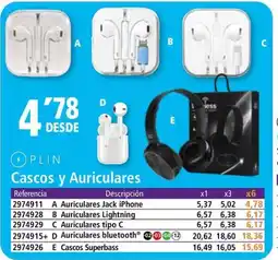 Folder Cascos y Auriculares oferta