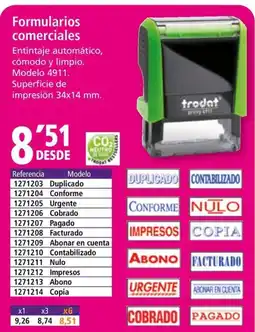 Folder Formularios comerciales oferta