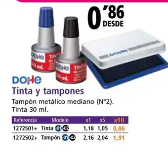 Folder DOHE Tinta y tampones oferta