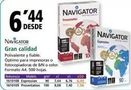 Folder NAVIGATOR Gran calidad oferta