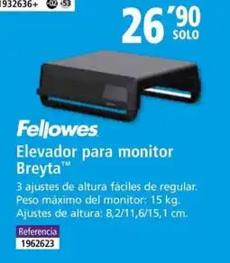Folder FELLOWES Elevador para monitor Breyta oferta