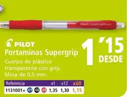 Folder PILOT Portaminas Supergrip oferta