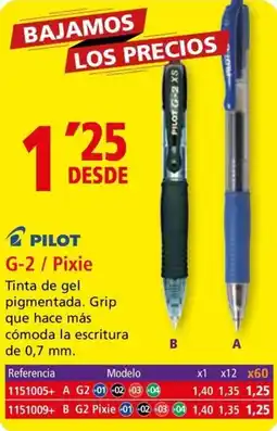 Folder PILOT G-2/ Pixie oferta