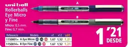 Folder UNI-BALL Rollerballs Eye Micro y Fine oferta