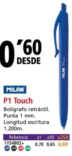 Folder MILAN P1 Touch oferta