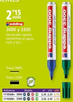 Folder EDDING 3000 y 3300 oferta