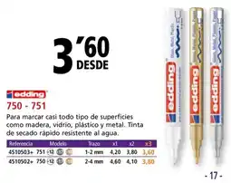 Folder EDDING 750-751 oferta