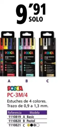 Folder POSCA PC-3M/4 oferta