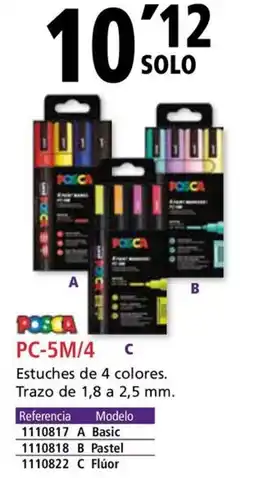 Folder POSCA PC-5M/4 oferta