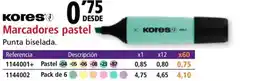 Folder KORES Marcadores pastel oferta