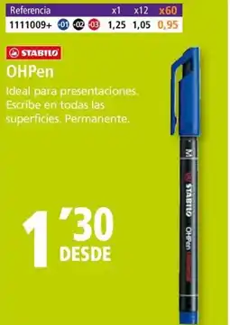 Folder STABILO OHPen oferta