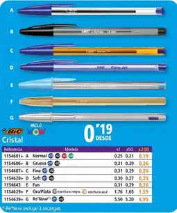 Folder BIC WOW Cristal oferta
