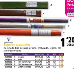 Folder Papeles especiales oferta