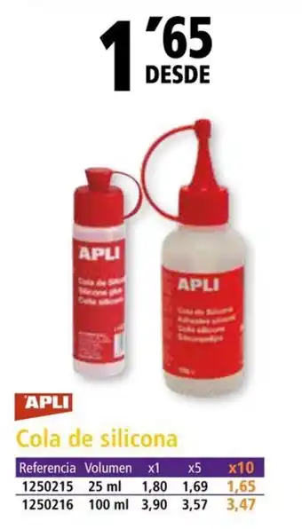 Folder APLI Cola de silicona oferta