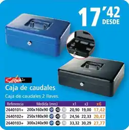 Folder Caja de caudales oferta