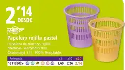 Folder FAIBO Papelera rejilla pastel oferta