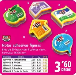 Folder Notas adhesivas figuras oferta