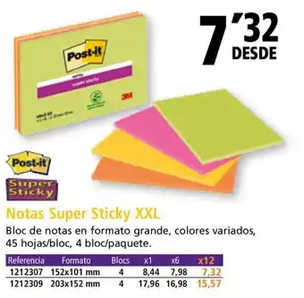 Folder Notas Super Sticky XXL oferta