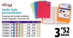 Folder PARDO Studio Style personalizables oferta