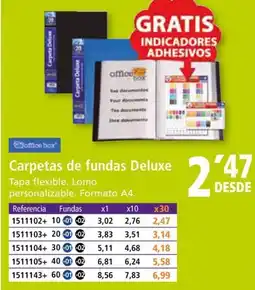 Folder Carpetas de fundas Deluxe oferta
